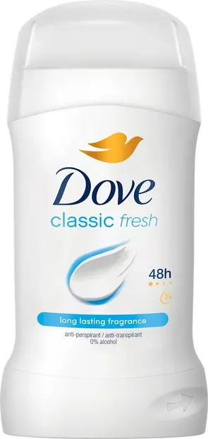 Dove Stick antiperspirant Classic Fresh, 50 ml