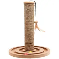 Sisal pentru Pisici cu Suport Rotund + Jucarie/560146