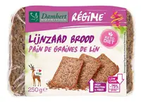 Pâine proteică cu conținut scăzut de carbohidrați Régime, cu semințe de in, 250 g, Damhert