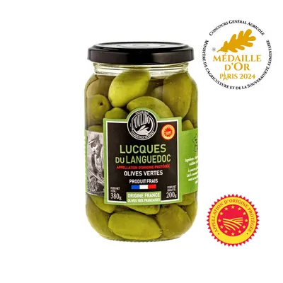 Masline verzi Lucques du Languedoc DOP 380g
