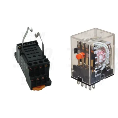 Pachet Releu Miniaturizat 24V AC si Soclu Compatibil RM14