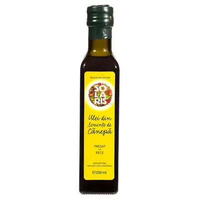Ulei din seminte de canepa, 250ml, Solaris