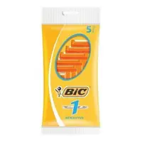 Aparat de ras manual, Bic, Classic, portocaliu, pachet 5 bucăți