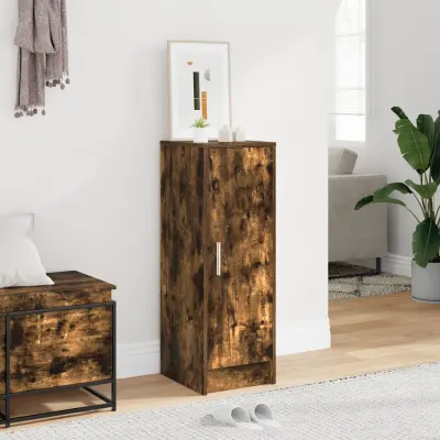 vidaXL Pantofar, stejar fumuriu, 32x35x92 cm, lemn prelucrat