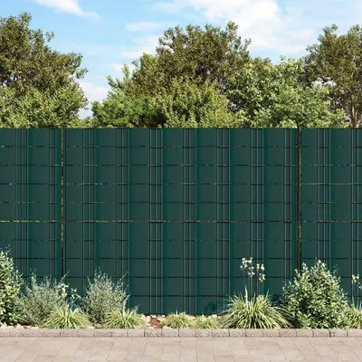 vidaXL Benzi de intimitate PVC 140x0,19 m Verde Mat