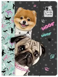 Mapa cu lastic Derform Clero&Frank - Woof Woof, cu catelusi, A4