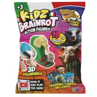 Figurina surpriza 3D si carduri de colectie, Kidz Brainrot, 12.5 cm