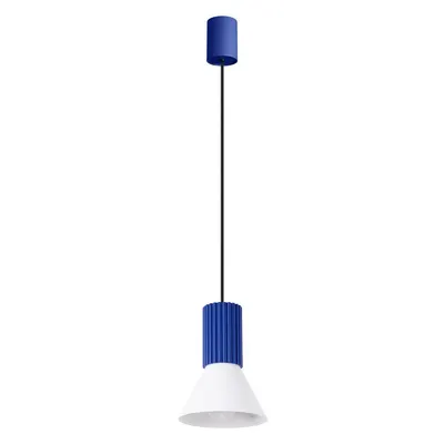 Lustră albastră din metal ø 14 cm Niru – Sollux