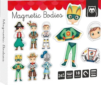 Puzzle magnetic educativ din lemn