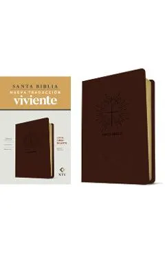 Santa Biblia Ntv, Letra Súper Gigante (Sentipiel, Café Oscuro, Letra Roja)