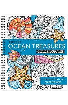 Color & Frame - Ocean Treasures (Adult Coloring Book)