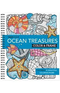 Color & Frame - Ocean Treasures (Adult Coloring Book)