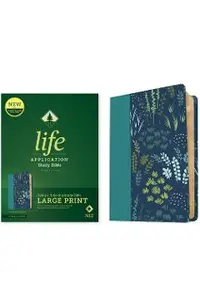 NLT Life Application Study Bible, Third Edition, Large Print (Leatherlike, Meadow Teal, Red Letter) -