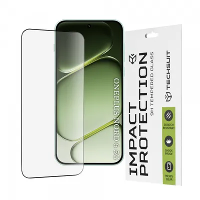 Folie de protectie Ecran Techsuit pentru OnePlus Nord 6, Sticla Securizata, Full Glue, 111D, Neagra