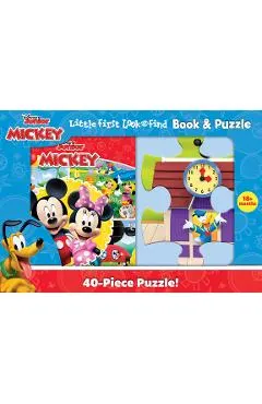 Disney Junior Mickey Mouse Clubhouse: Little First Look and Find Book & Puzzle