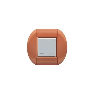 Placa ornament ,2 module, rosu de siena, living light, BTICINO