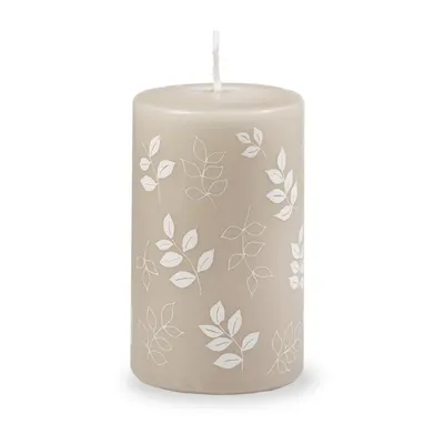 Lumânare Unipar Pure Beauty, durată ardere 40 h, gri - bej