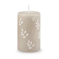 Lumânare Unipar Pure Beauty, durată ardere 40 h, gri - bej