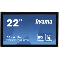 IIYAMA Monitor 21,5" PCAP Bezel Free 10P Touch with Anti-Fingerprint coating, 1920x1080, IPS panel, VGA, DisplayPort, HDMI, 305c
