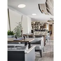 Plafoniera PERFECT Nisipiu Alb Aluminiu & Acrylic Trimless Profile LED 40W 4491Lm IP20 TRIAC Dimabil Driver AC220-240V Beam Angle: 120° CRI>80 2700-6000K Schimbare temperatura de culoare si reglare intensitate luminoasa