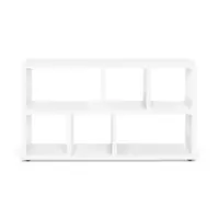 Bibliotecă albă 150x83 cm Berlin – TemaHome