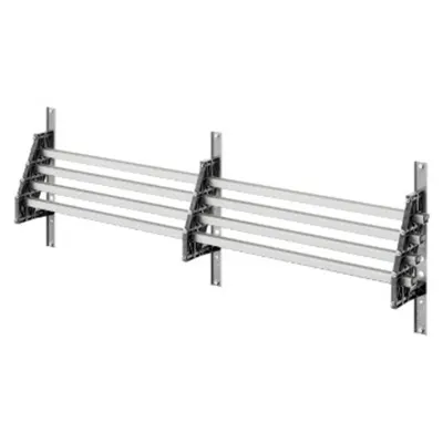 Pair of Busbar-Holder - For Shaped Busbar in Aluminium - 630-800a - For Structures D=600 - External Side Compartment - For Qdx 1600h