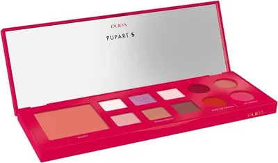 Pupa Paletă de machiaj Pupart S, 003 Red, 11 culorile