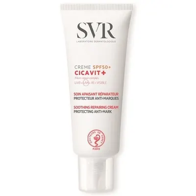 Crema reparatoare calmanta pentru fata si corp cu protectie solara SPF 50+ Cicavit+, 40 ml, SVR