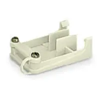 Strain relief support; for 272 Series; for multicore cables; 3-pole; with clamp; white