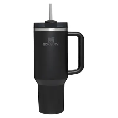Termos negru cu pai din oțel inoxidabil 1,18 l Quencher H2.0 FlowState Tumbler Black – Stanley