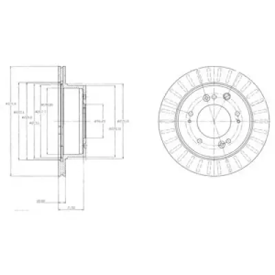 Disc frana DELPHI BG4331