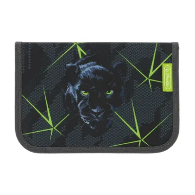 Penar echipat 1 fermoar, 31 piese, Herlitz Wild Life