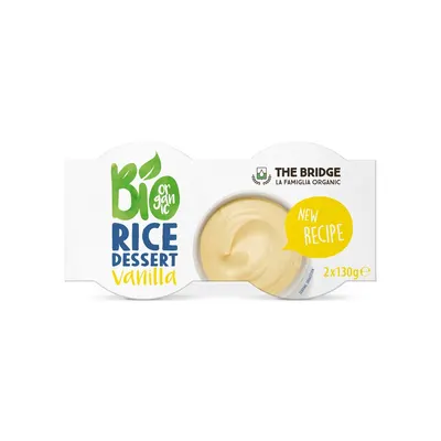 Desert ecologic din orez cu vanilie, 2x130g, The Bridge