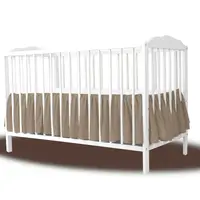 Volanas pentru saltea de patut MimiNu Colectia Royal Mocha din bumbac 120x60 cm