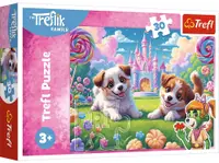 Puzzle pentru copii Trefl din 30 piese- O lume plină de zâmbete