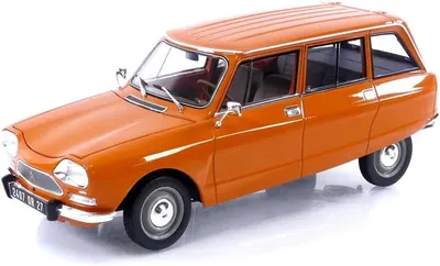 Model de colecție Norev Modern: Mașini - Citroen Ami 8 Break (1975) (Tenere Orange)