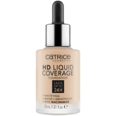 Fond de ten HD Liquid Coverage Foundation 010 - Light Beige, 30ml, Catrice