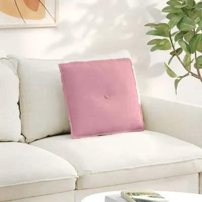 vidaXL Perna pentru spate Roz 50 x 45 cm Țesătură din corduroy