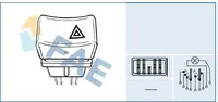 Comutator lumini de avarie potrivit RENAULT 11, 9 09.81-12.89