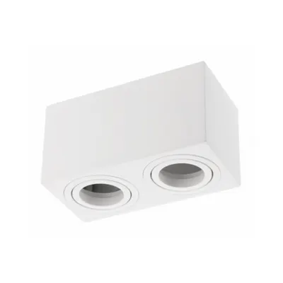 Spot - Ceiling luminaire AVEIRO DUO BIS, aluminium, 160x80x85mm, IP20, max 20W*2, square, black