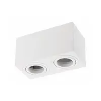 Spot - Ceiling luminaire AVEIRO DUO BIS, aluminium, 160x80x85mm, IP20, max 20W*2, square, black