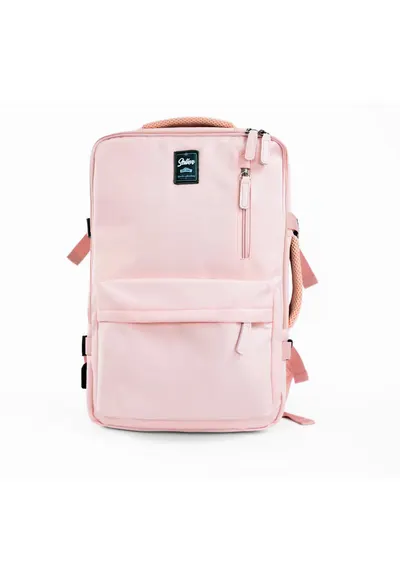 Rucsac FV06 Noa bagaj de mana pentru avion Ryanair Wizzair - incapator si usor - Roz pastel - 25 l