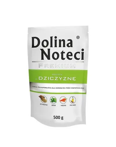 DOLINA NOTECI Premium Mix iepure și merișoare + vânat 20x500 g hrană umedă pentru câini