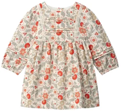 Rochie pentru bebeluși Sergent Major - cu imprimeu floral, 18 m