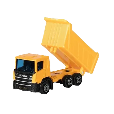 Masinuta utilitara die-cast, scara 1:102, 7.5 cm lungime, camion basculanta