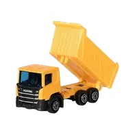 Masinuta utilitara die-cast, scara 1:102, 7.5 cm lungime, camion basculanta