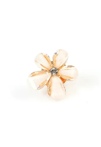 Brosa martisor floare galbena cu sclipici