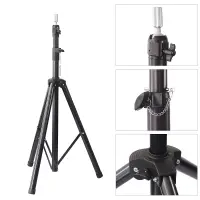 Trepied suport cap manechin coafor/frizerie pentru practica, Negru
