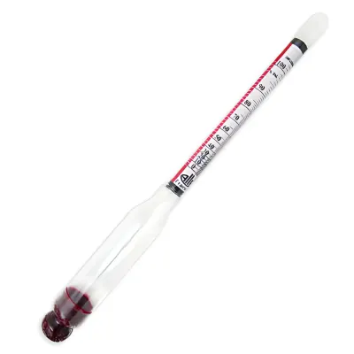 Alcoolmetru Profesional Cartier/Lussac 0-100°, Made in France, 17cm