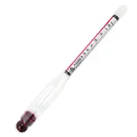 Alcoolmetru Profesional Cartier/Lussac 0-100°, Made in France, 17cm